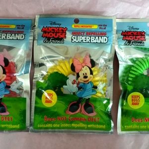 Mickey Mouse & Friends Insect Repelling Bands 3X